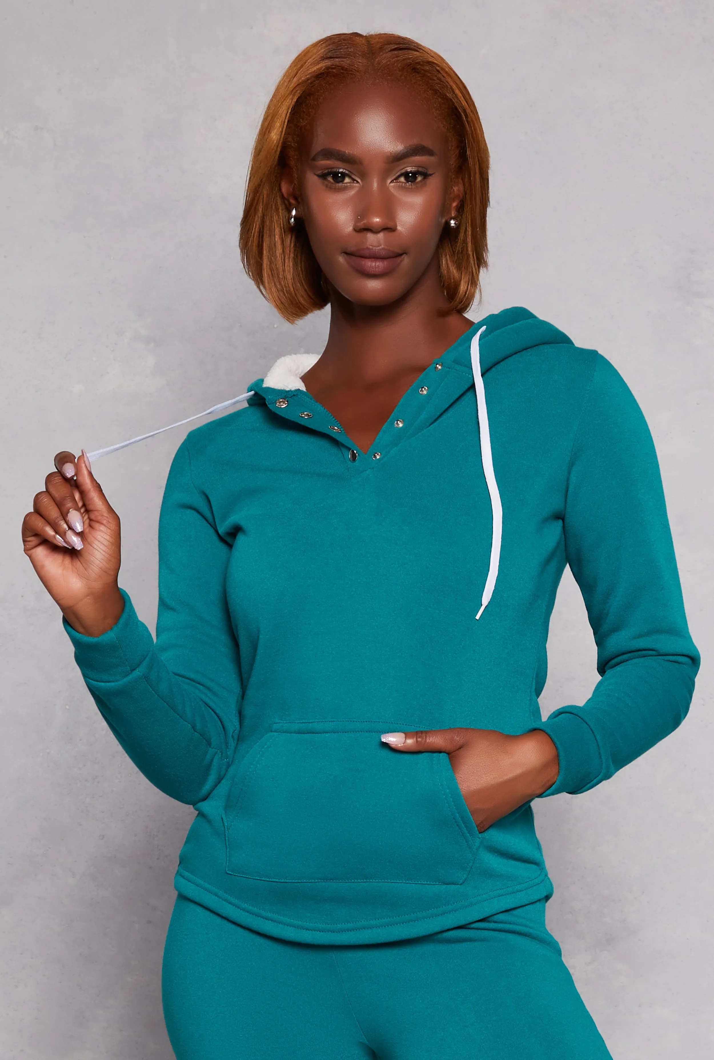 Fleece Sherpa Lined Hoodie sold by Rainbow