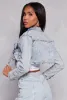 Daisy Acid Wash Cropped Jean Jacket sold by Rainbow