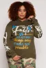 Plus Size Faith Graphic Pullover Hoodie sold by Rainbow