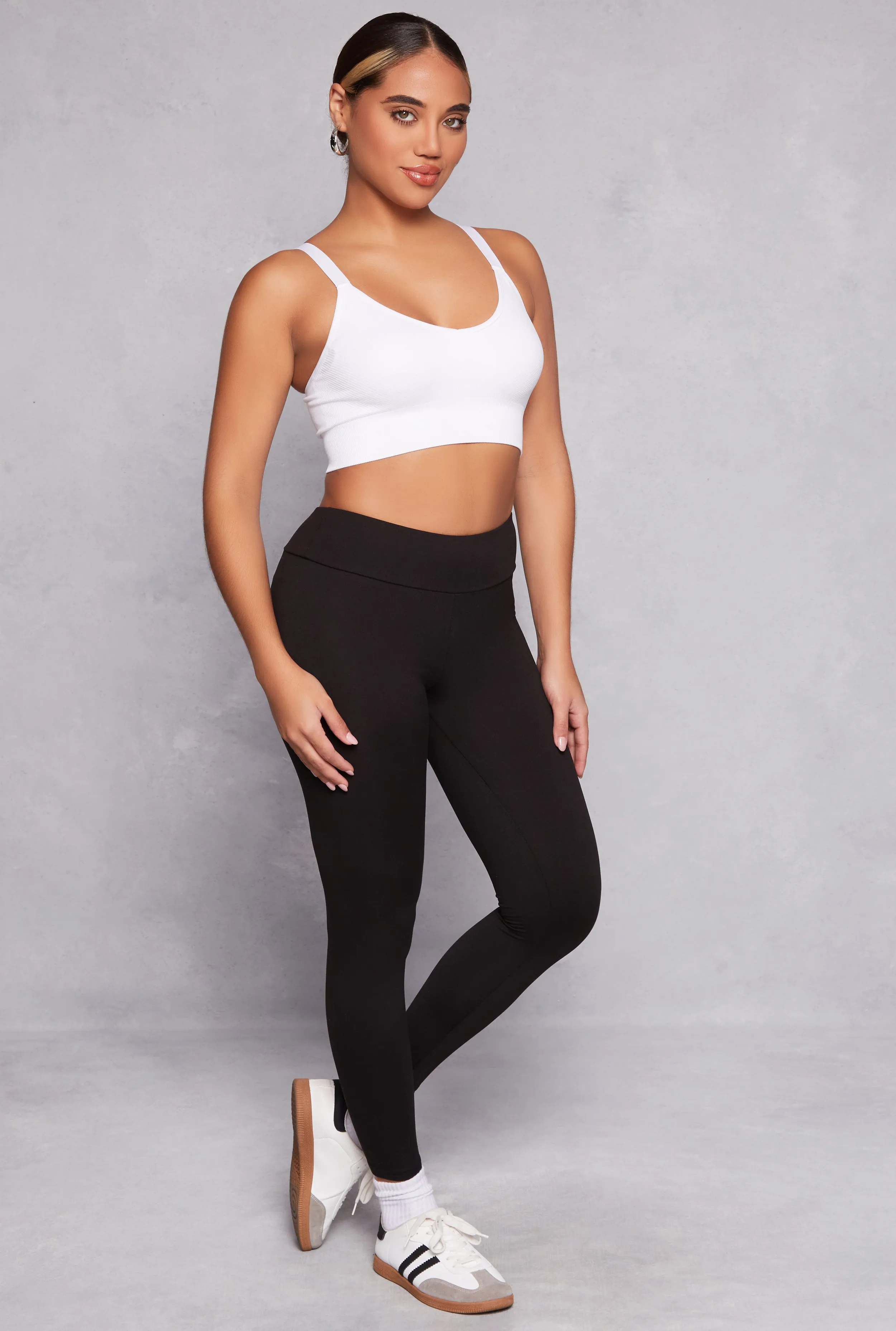 Brush Knit High Waisted Leggings sold by Rainbow