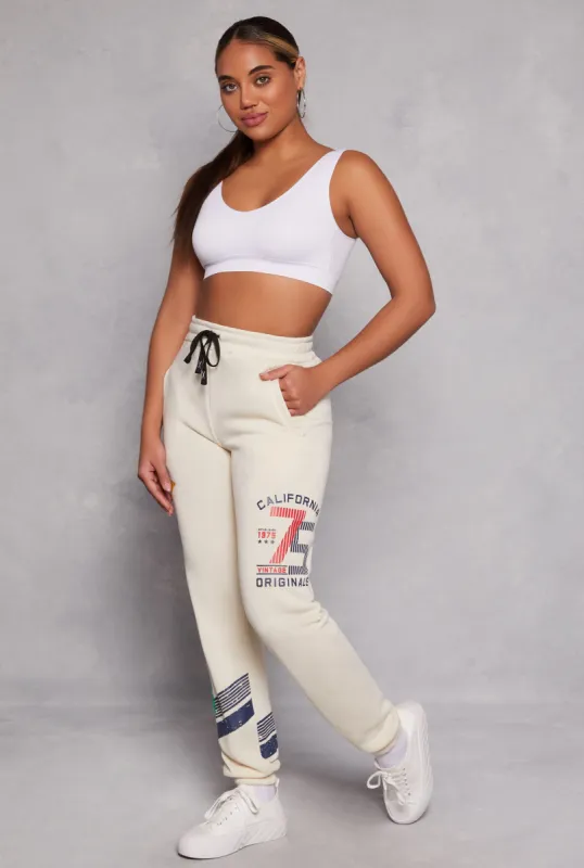 High Waist Graphic Sweatpants sold by Rainbow