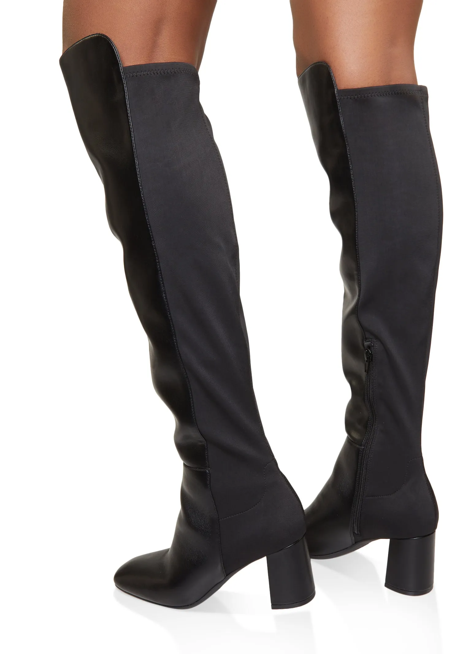 Elastic Back Block Heel Boots sold by Rainbow product image thumbnail 3