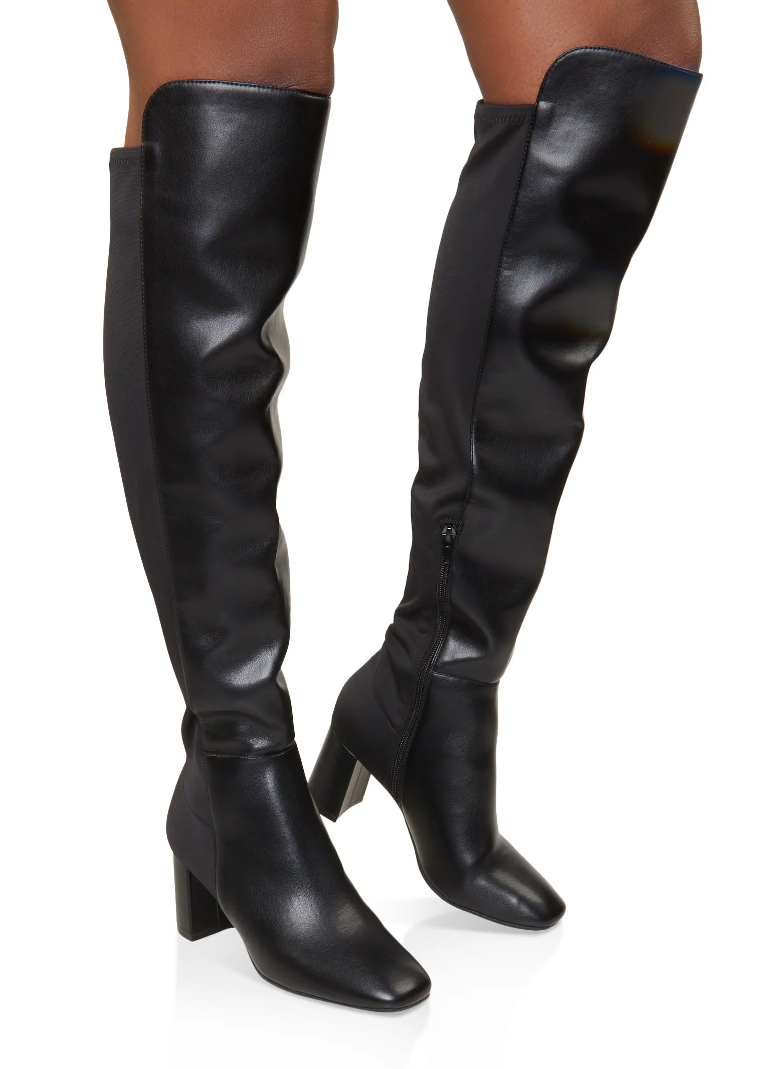 Elastic Back Block Heel Boots sold by Rainbow product image thumbnail 2