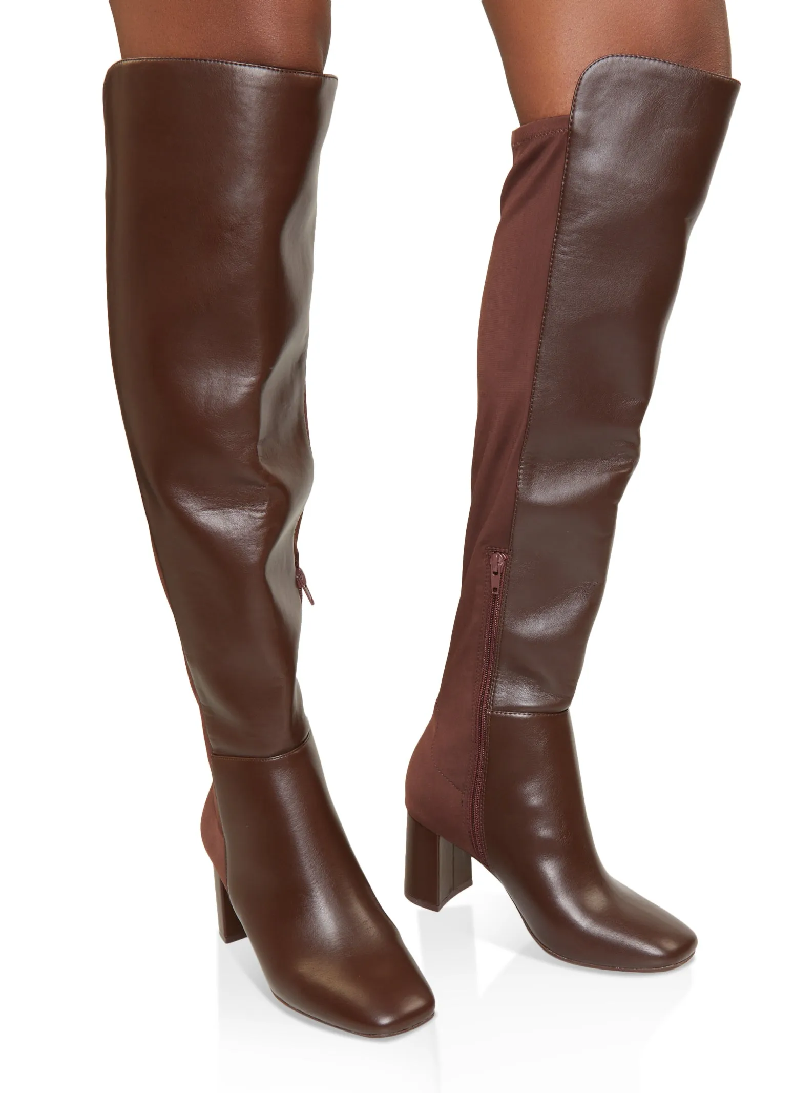 Elastic Back Block Heel Boots sold by Rainbow product image thumbnail 2