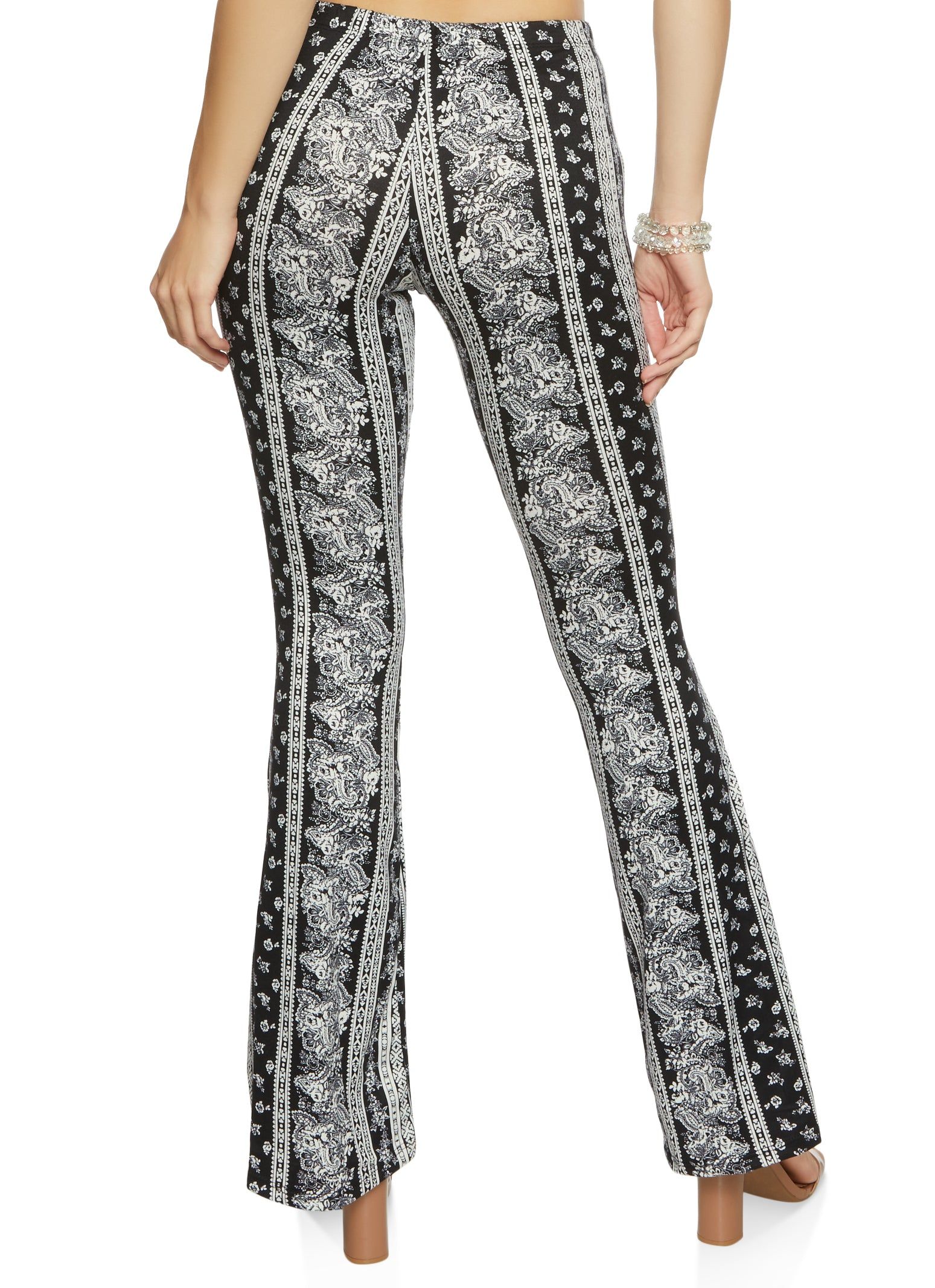 Paisley Border Print Flare Pants sold by Rainbow product image thumbnail 2