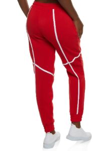 Contrast Piping Drawstring Joggers sold by Rainbow