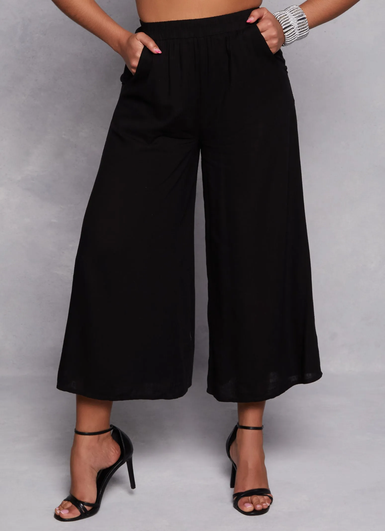 Linen High Waist Wide Leg Pants sold by Rainbow product image thumbnail 2
