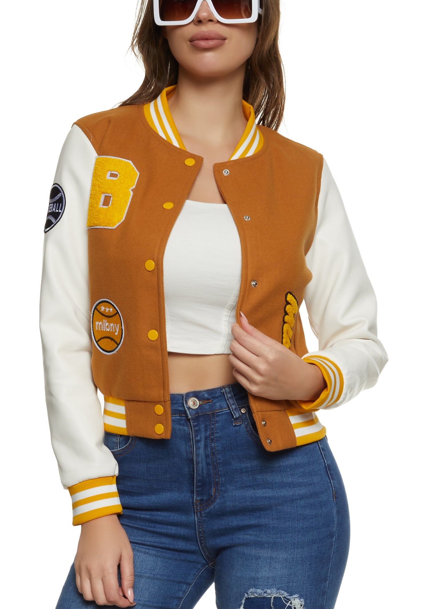 Chenille Patch Letterman Jacket sold by Rainbow