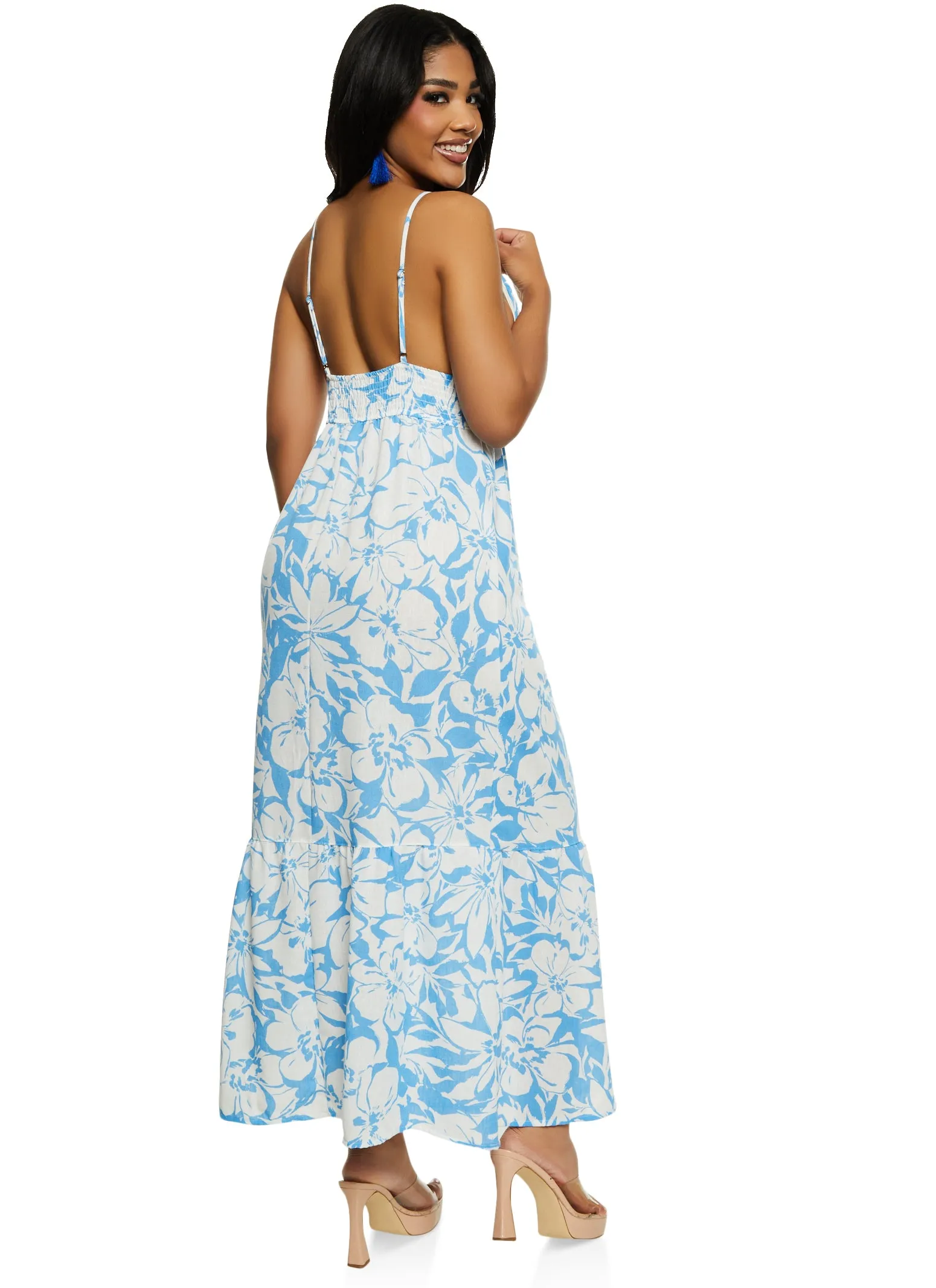 Haute Monde Floral V Neck Maxi Sundress sold by Rainbow product image thumbnail 3