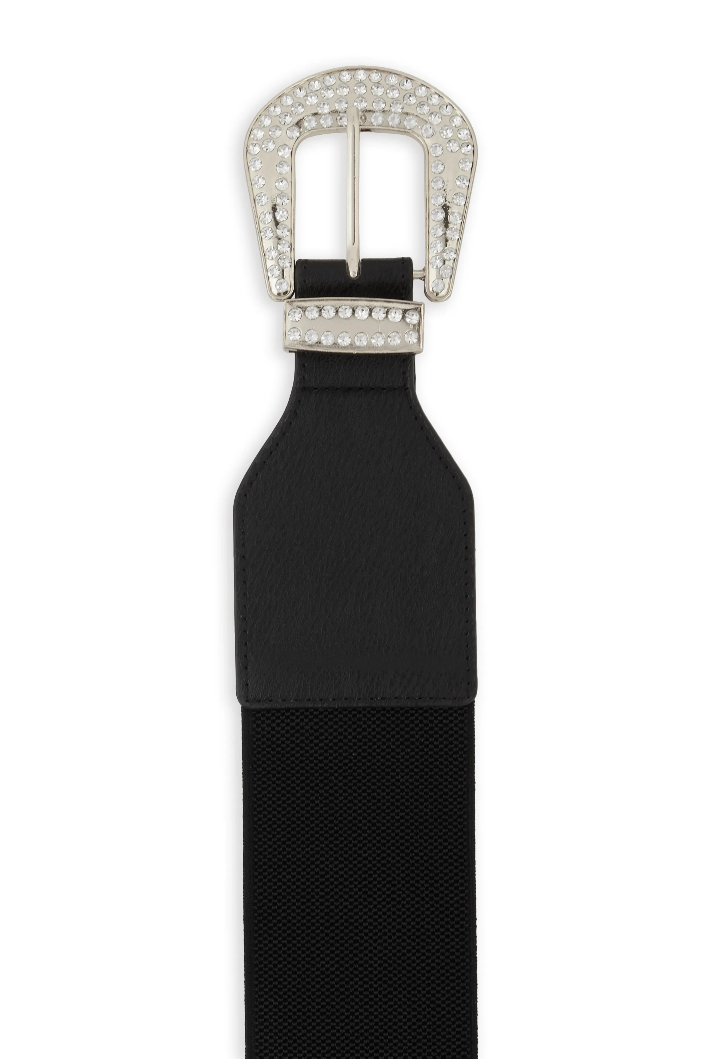 Rhinestone Studded Western Buckle Stretch Belt sold by Rainbow product image thumbnail 3