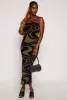 Swirl Print Tube Sweater Dress sold by Rainbow