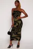 Swirl Print Tube Sweater Dress sold by Rainbow