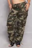 Plus Size Spoon Jeans Camo High Waist Cargo Pants sold by Rainbow