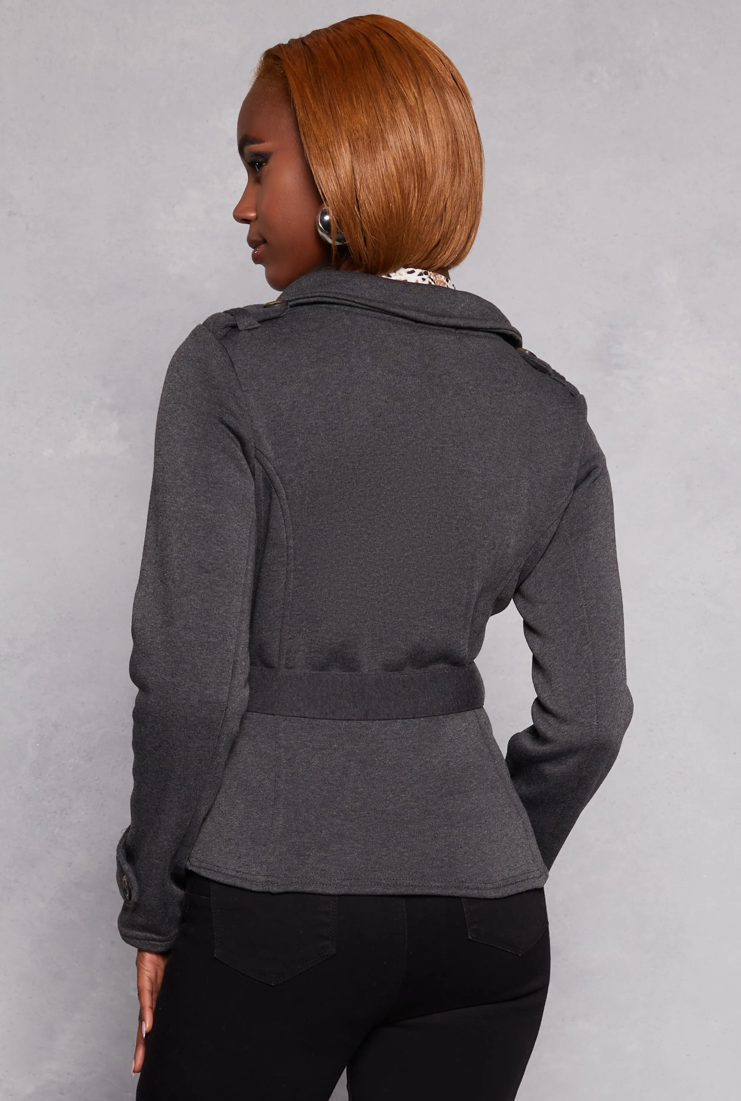 Belted Button Front Jacket sold by Rainbow product image thumbnail 3