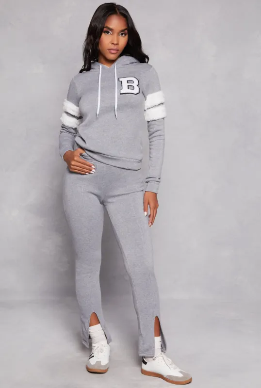 Fleece Split Hem Sweatpants sold by Rainbow