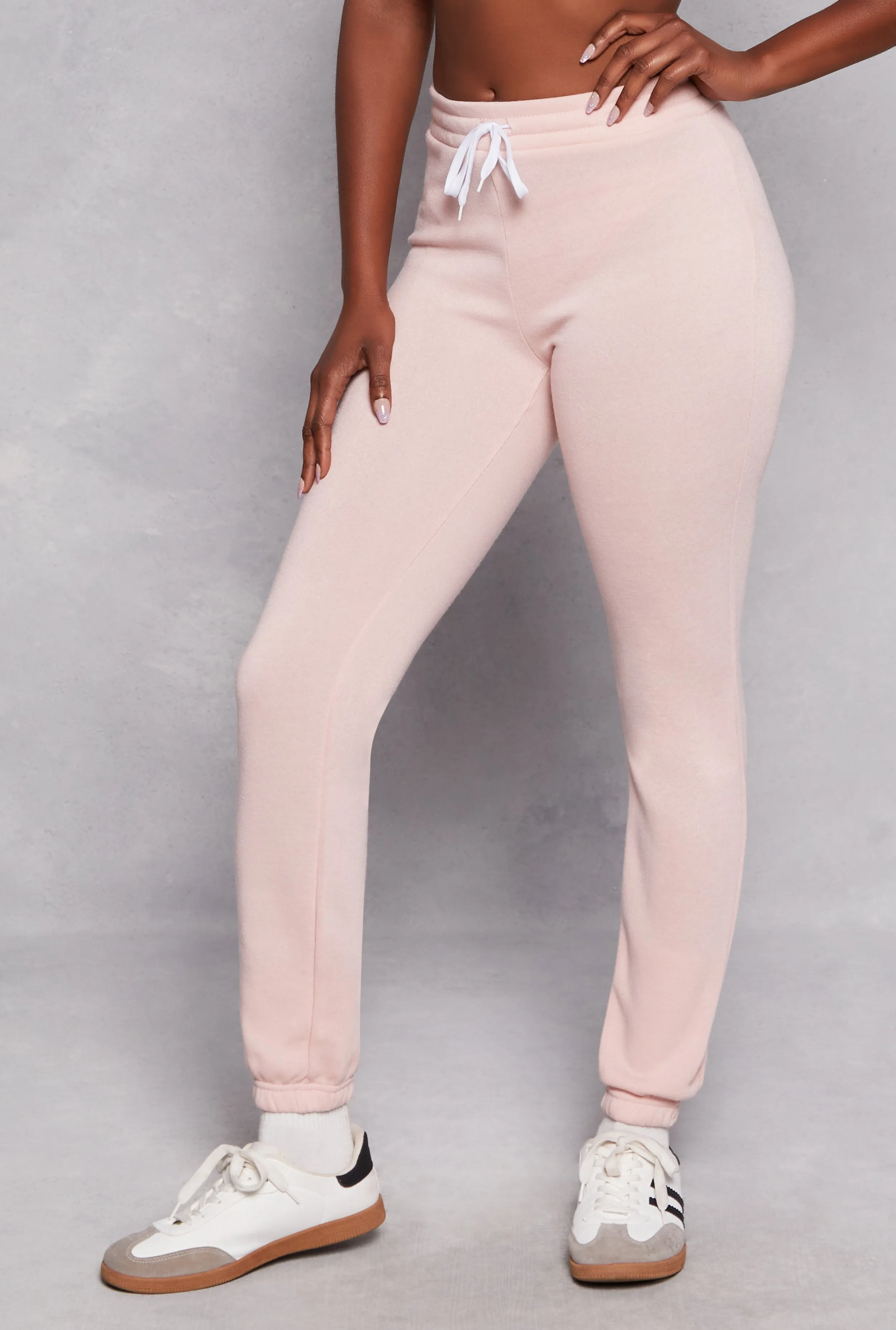 Fleece Drawstring High Waist Sweatpants sold by Rainbow product image thumbnail 2