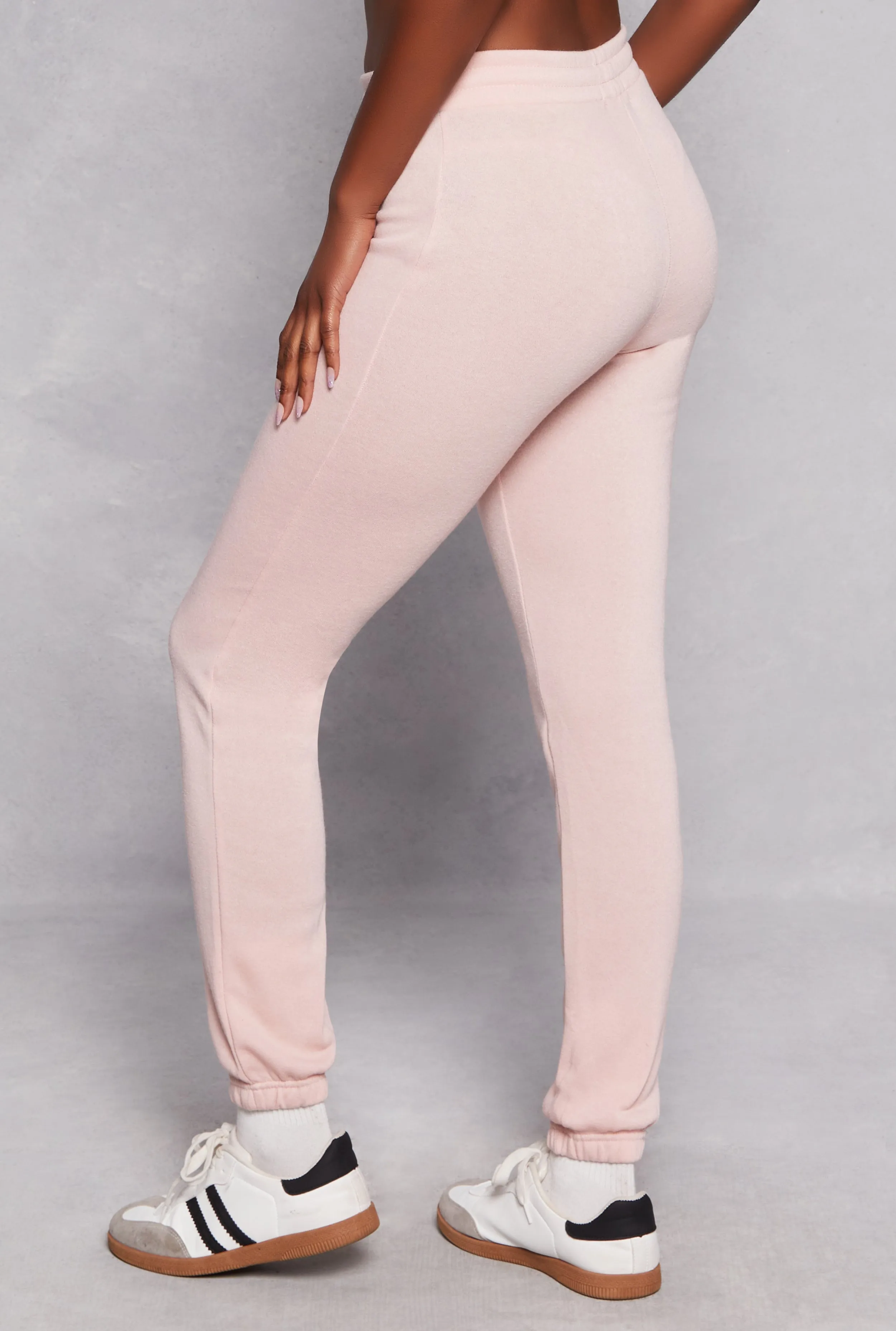 Fleece Drawstring High Waist Sweatpants sold by Rainbow product image thumbnail 3