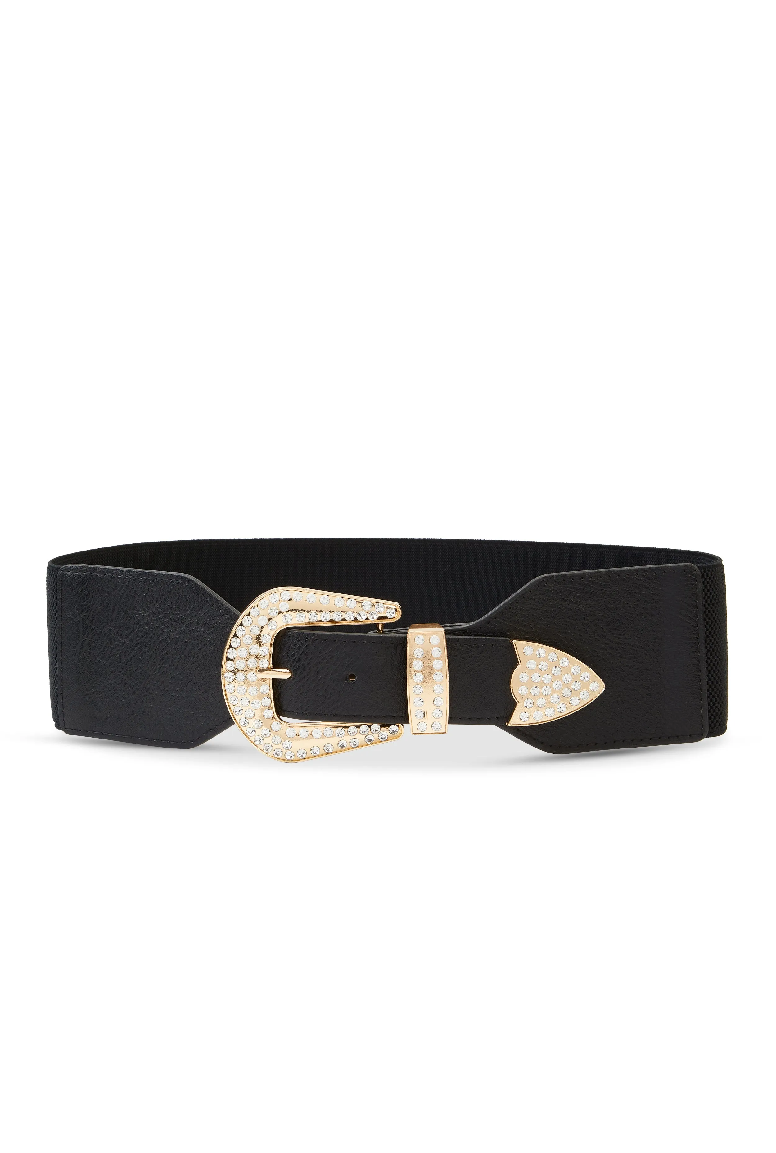 Rhinestone Studded Western Buckle Stretch Belt sold by Rainbow product image thumbnail 2