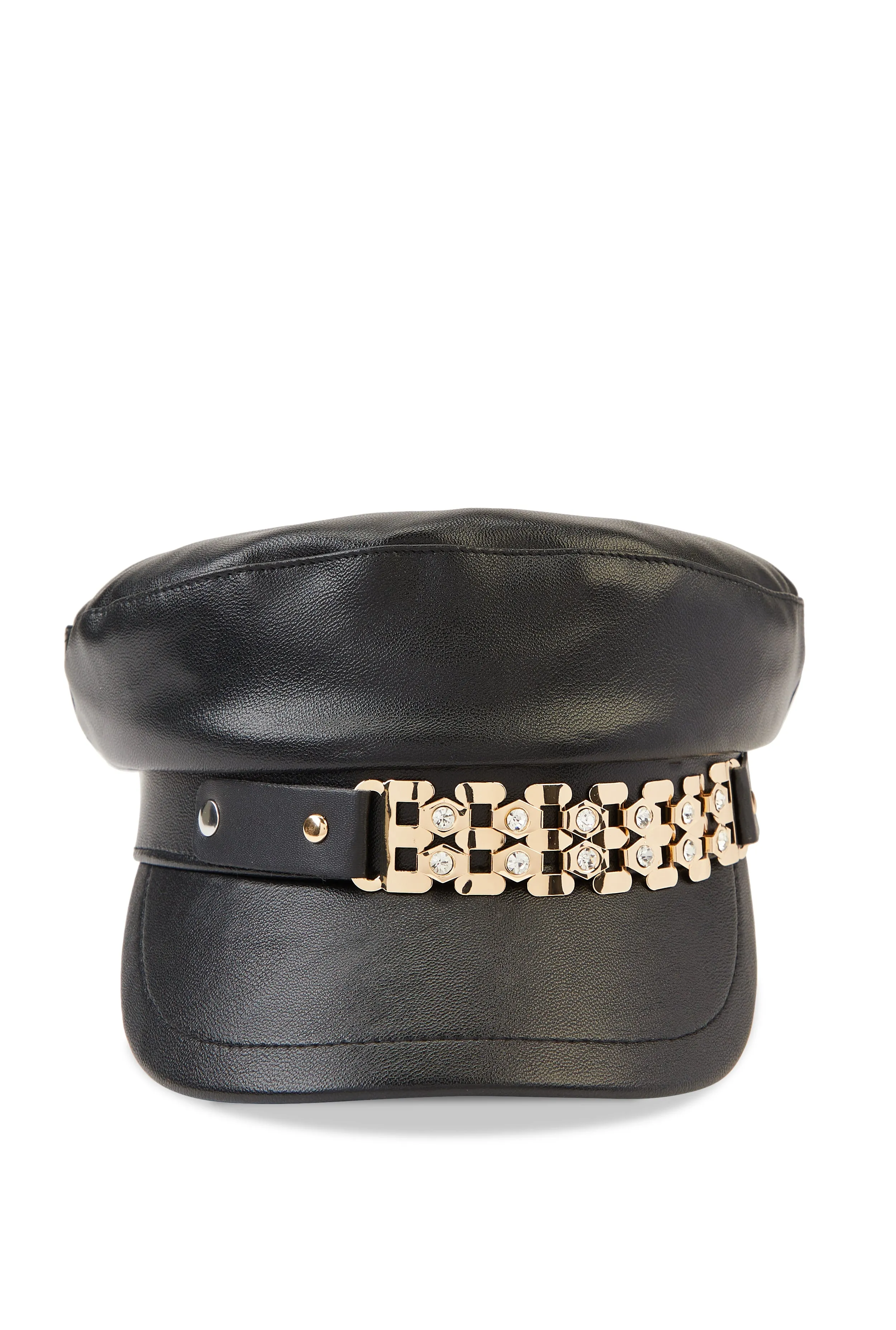 Metallic Rhinestone Detail Cabbie Hat sold by Rainbow product image thumbnail 2