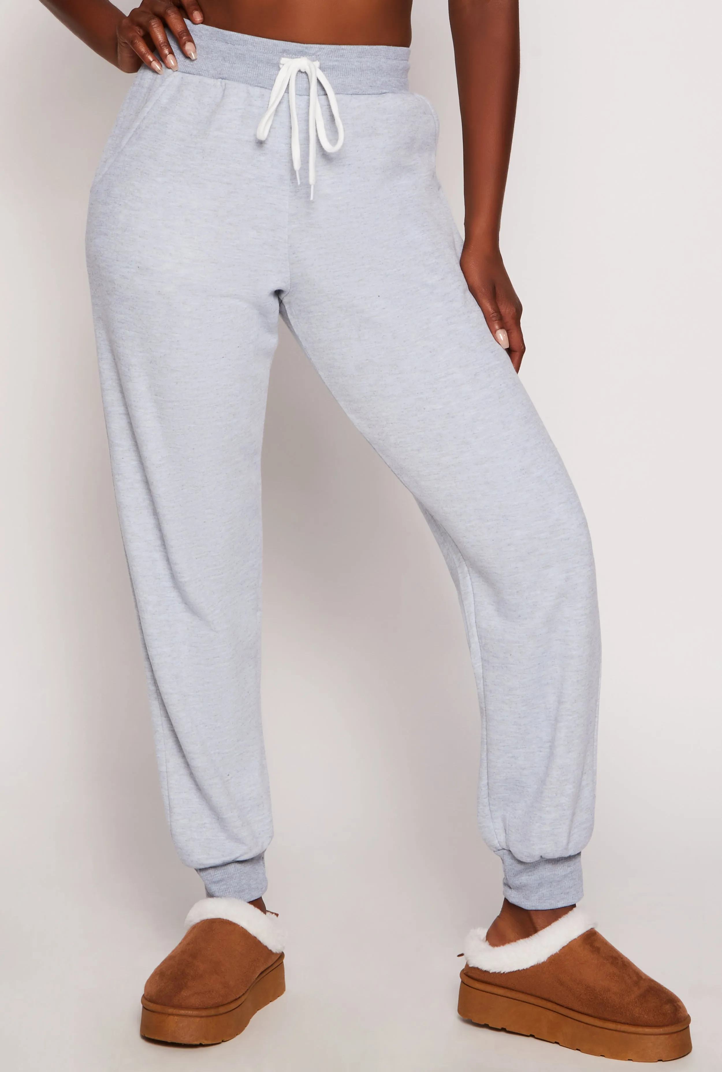 Fleece High Waisted Joggers sold by Rainbow product image thumbnail 2