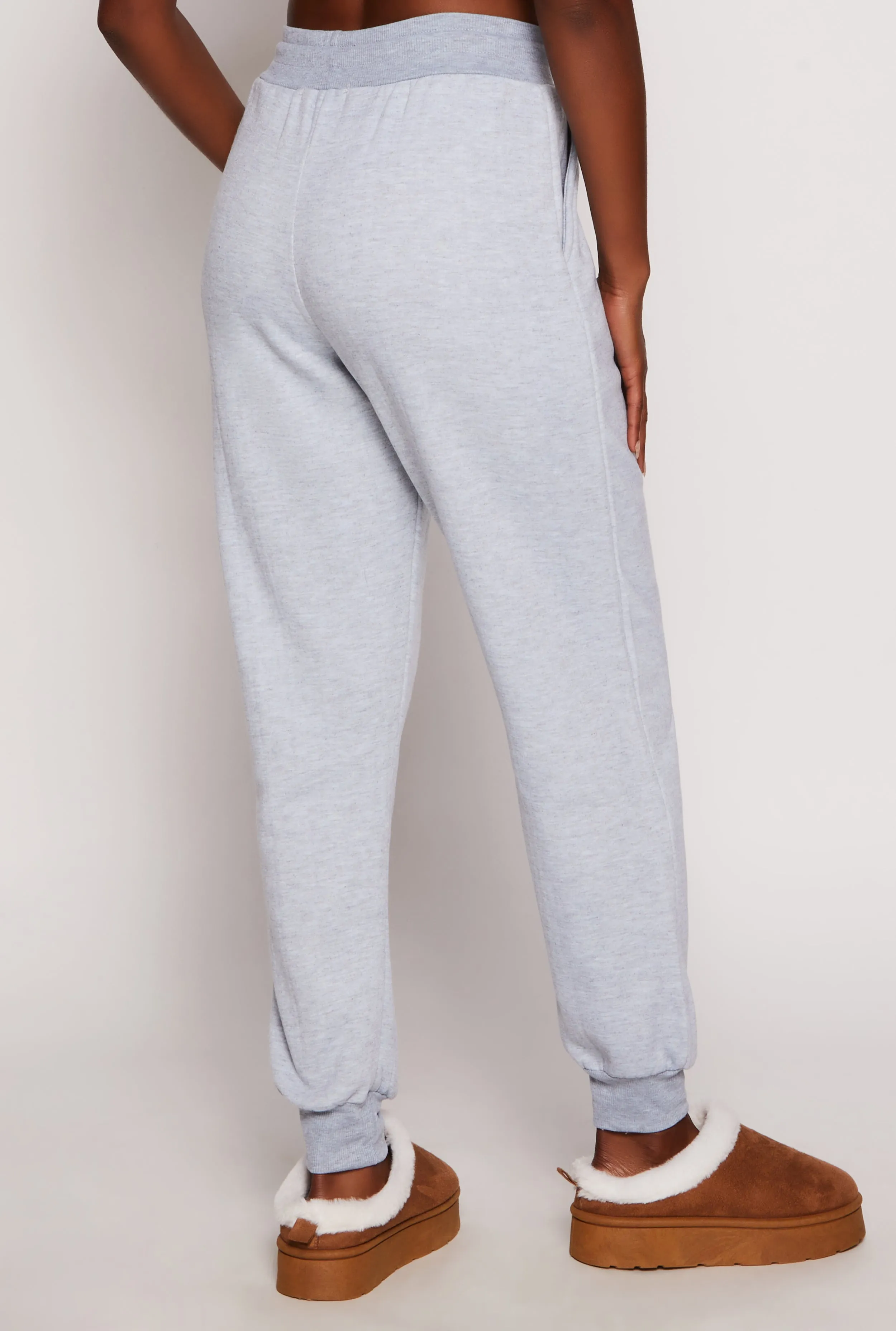 Fleece High Waisted Joggers sold by Rainbow product image thumbnail 3