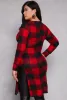 Plus Size Buffalo Plaid Henley Tunic Top sold by Rainbow