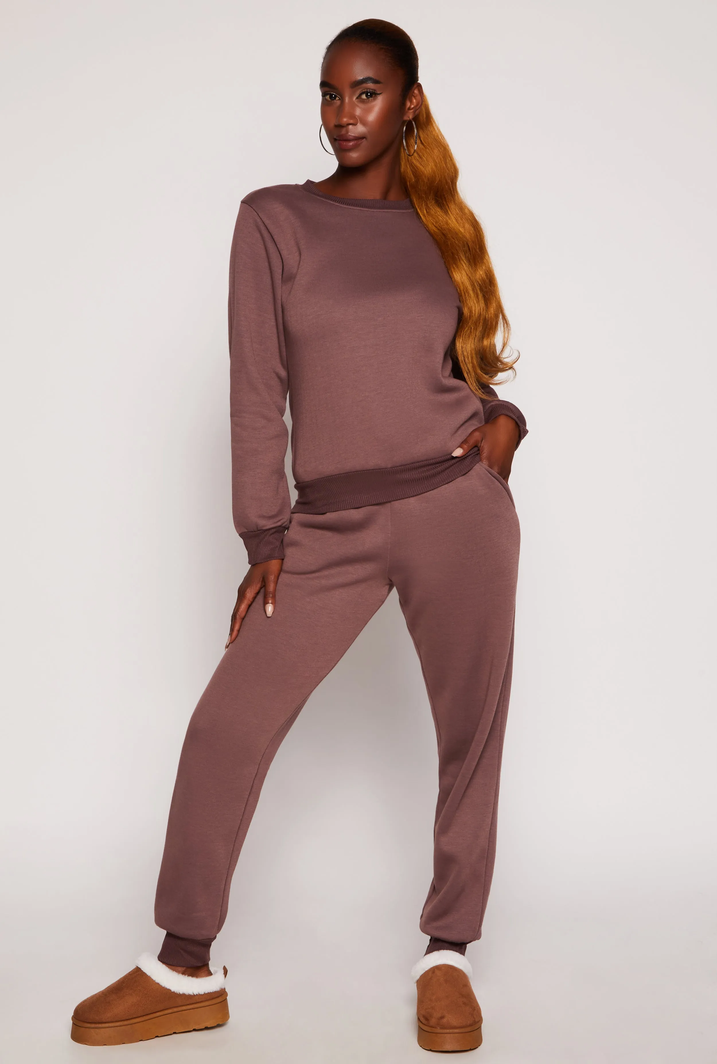 Ribbed Knit Pullover Sweatshirt sold by Rainbow product image thumbnail 2