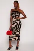 Swirl Print Tube Sweater Dress sold by Rainbow