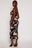 Swirl Print Tube Sweater Dress sold by Rainbow