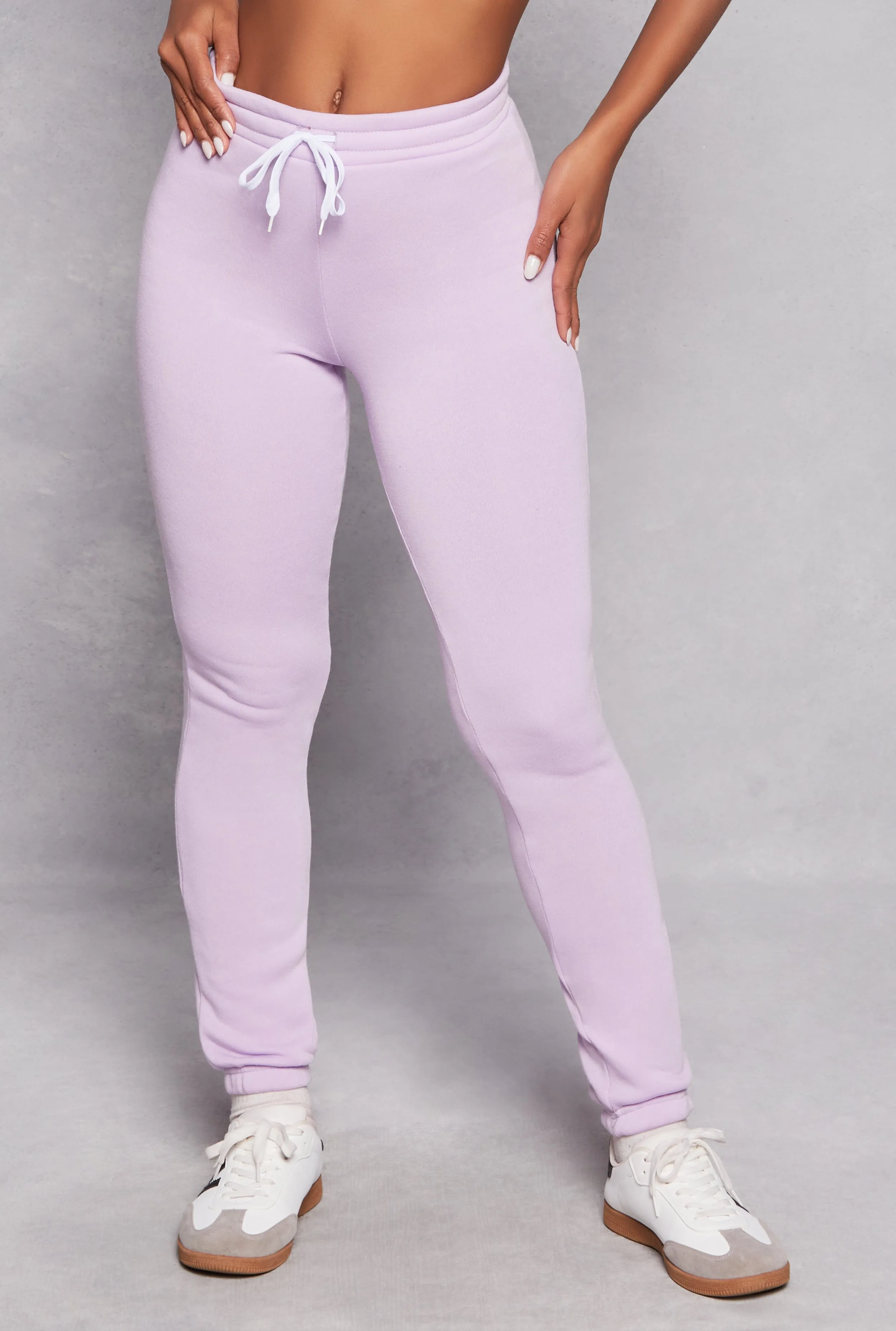 Fleece Drawstring High Waist Sweatpants sold by Rainbow product image thumbnail 2