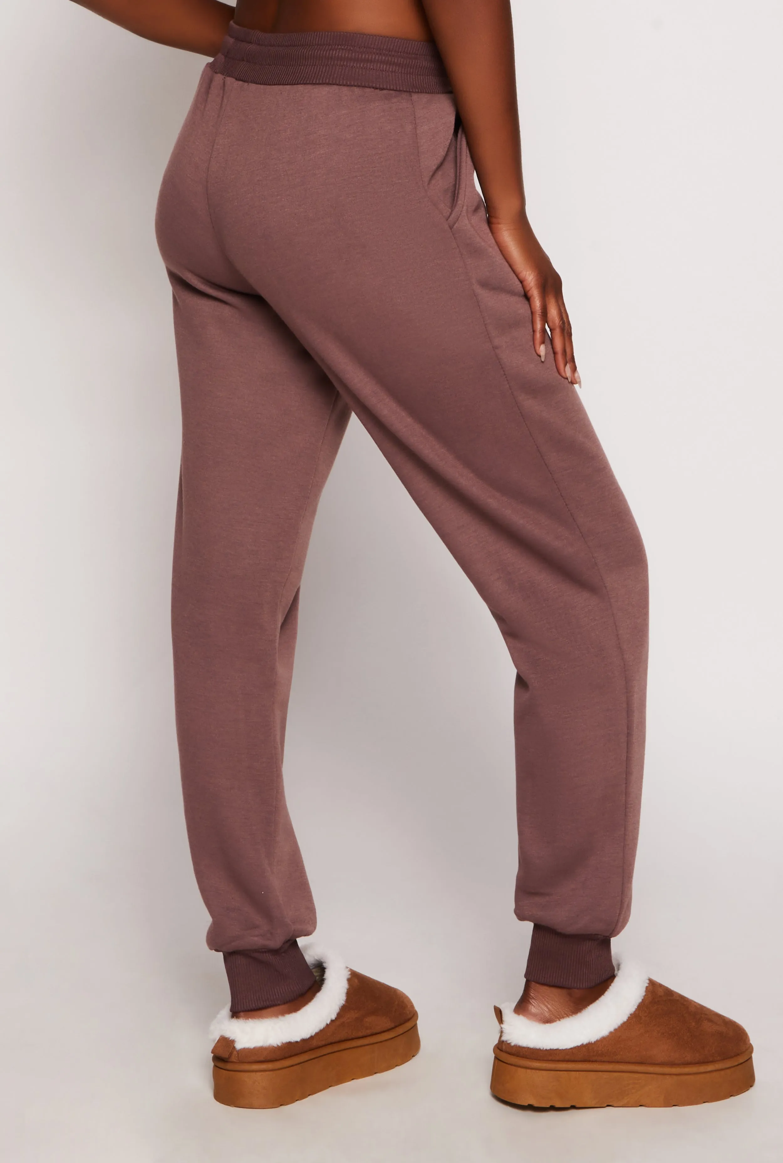 Fleece High Waisted Joggers sold by Rainbow product image thumbnail 3