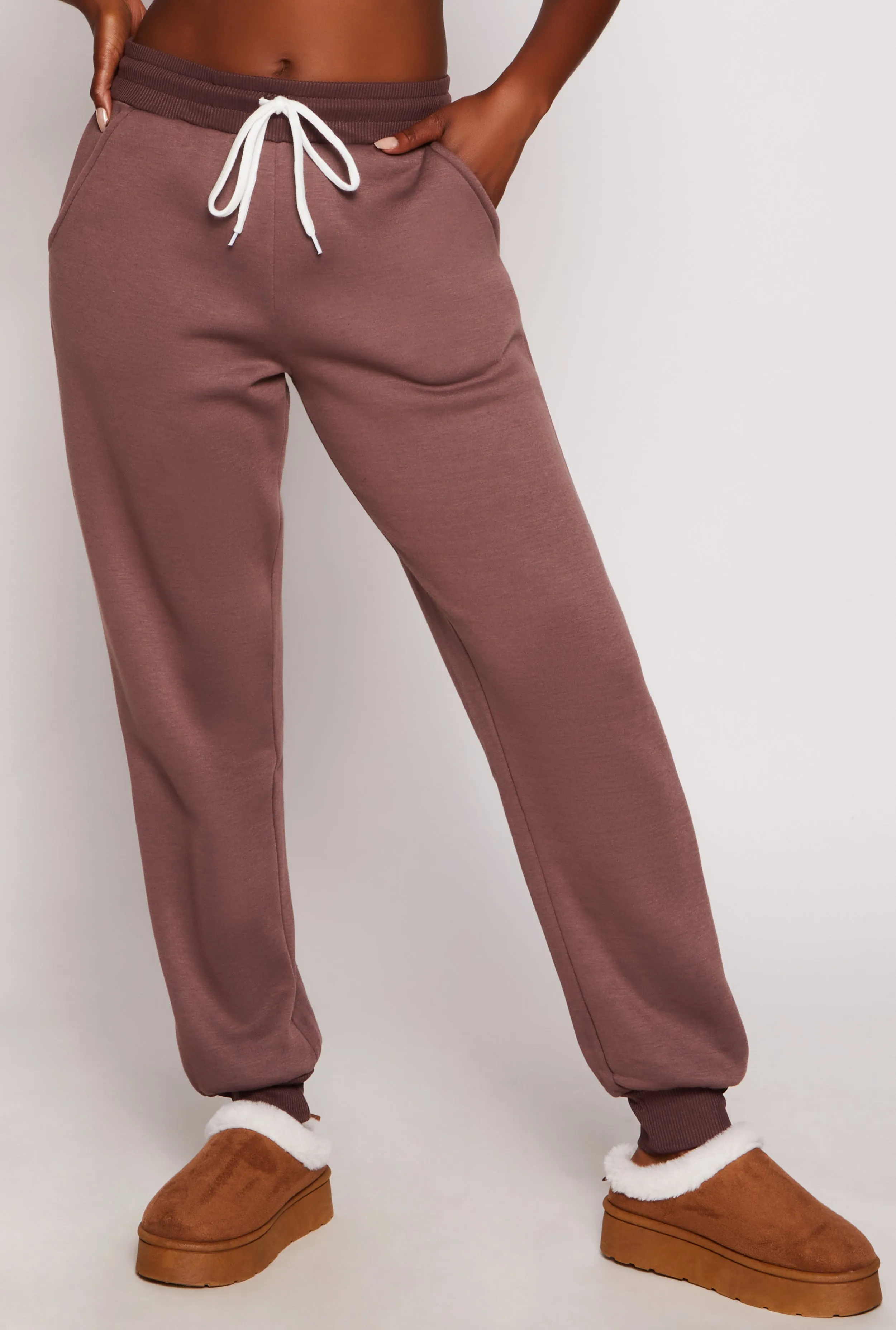 Fleece High Waisted Joggers sold by Rainbow product image thumbnail 2