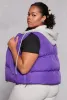 Plus Size Almost Famous Zip Front Hooded Puffer Vest sold by Rainbow