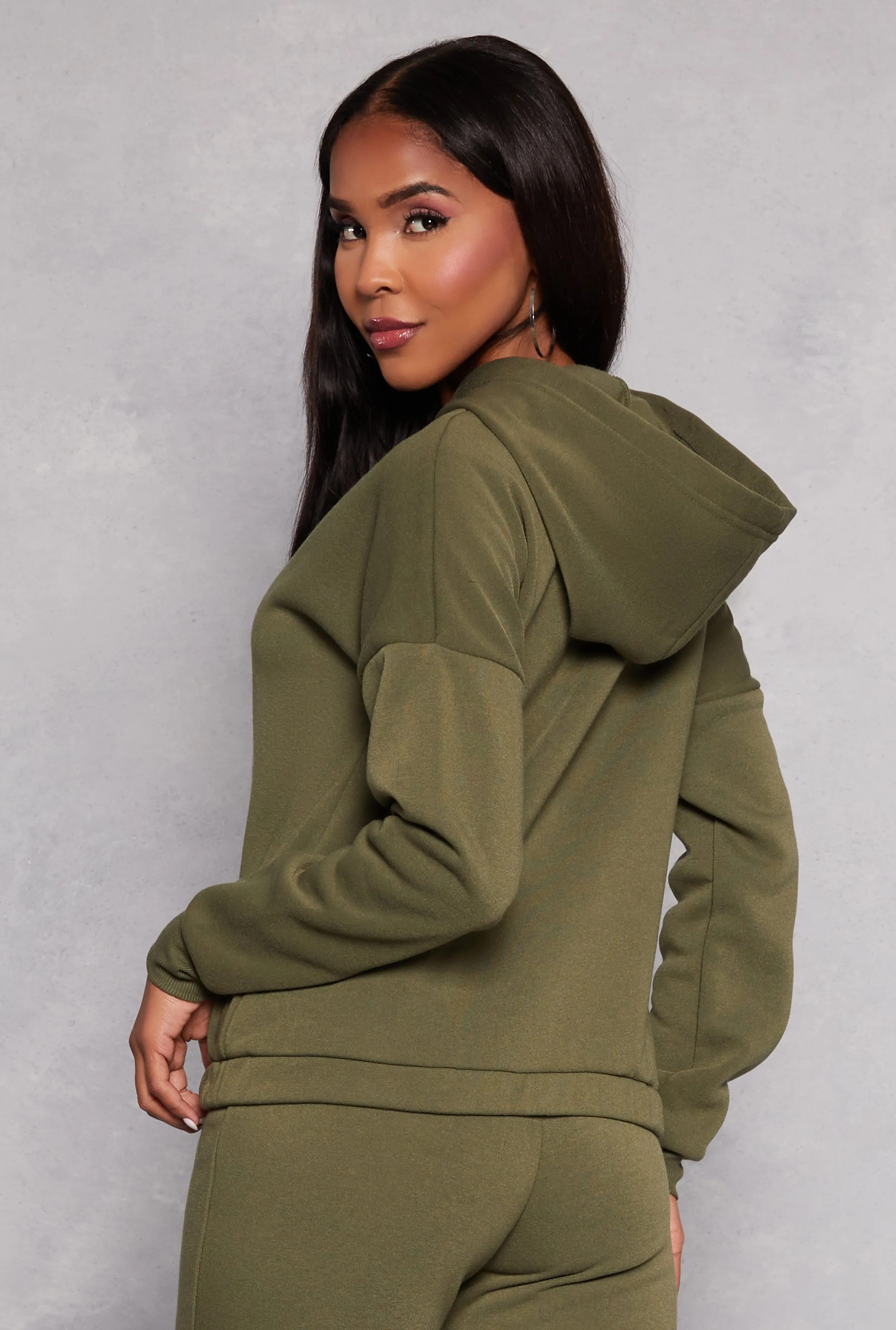 Drawstring Hem Pullover Hoodie sold by Rainbow product image thumbnail 3