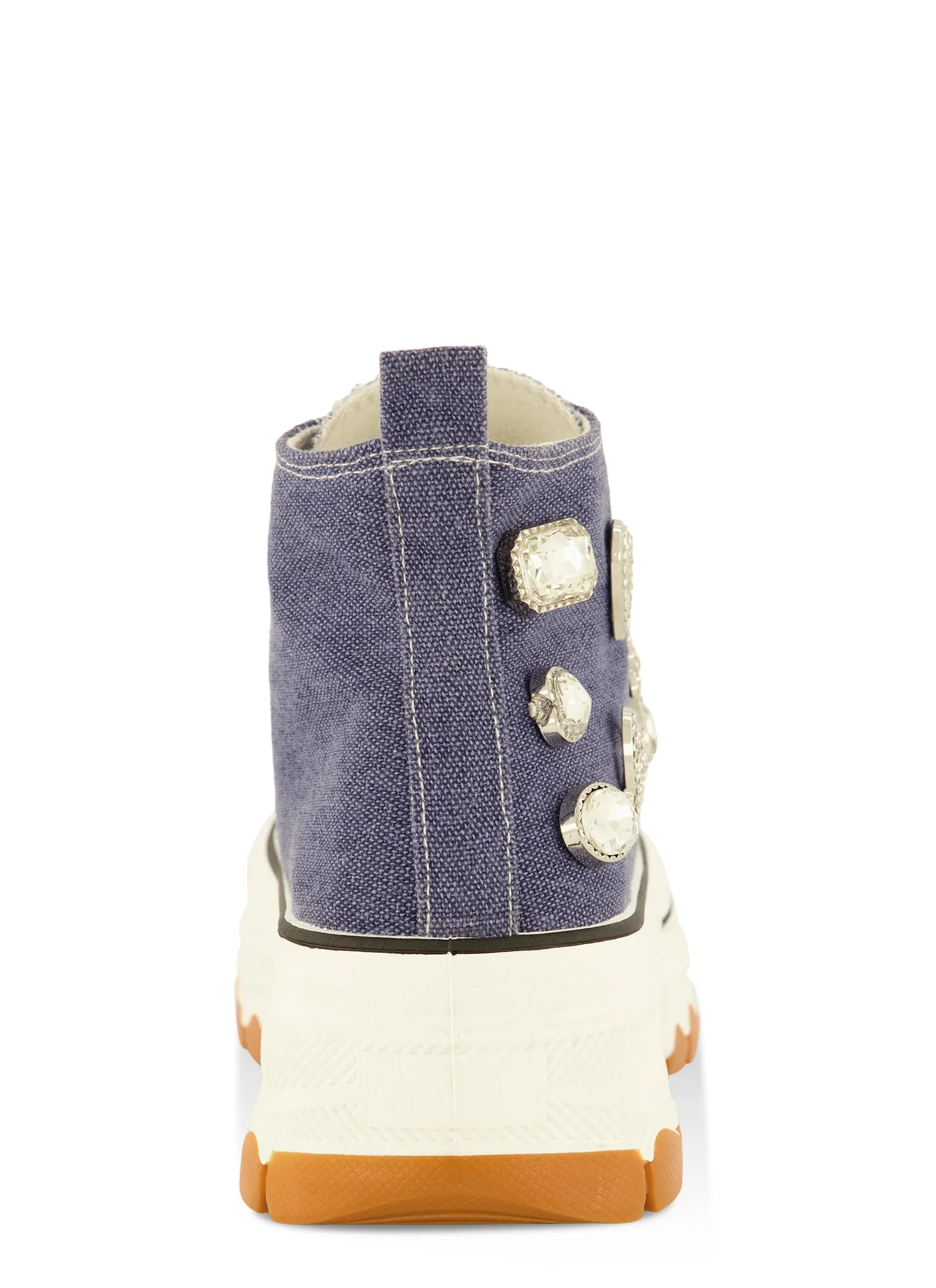 Love Rhinestone Charm Platform High Top Sneakers sold by Rainbow product image thumbnail 3