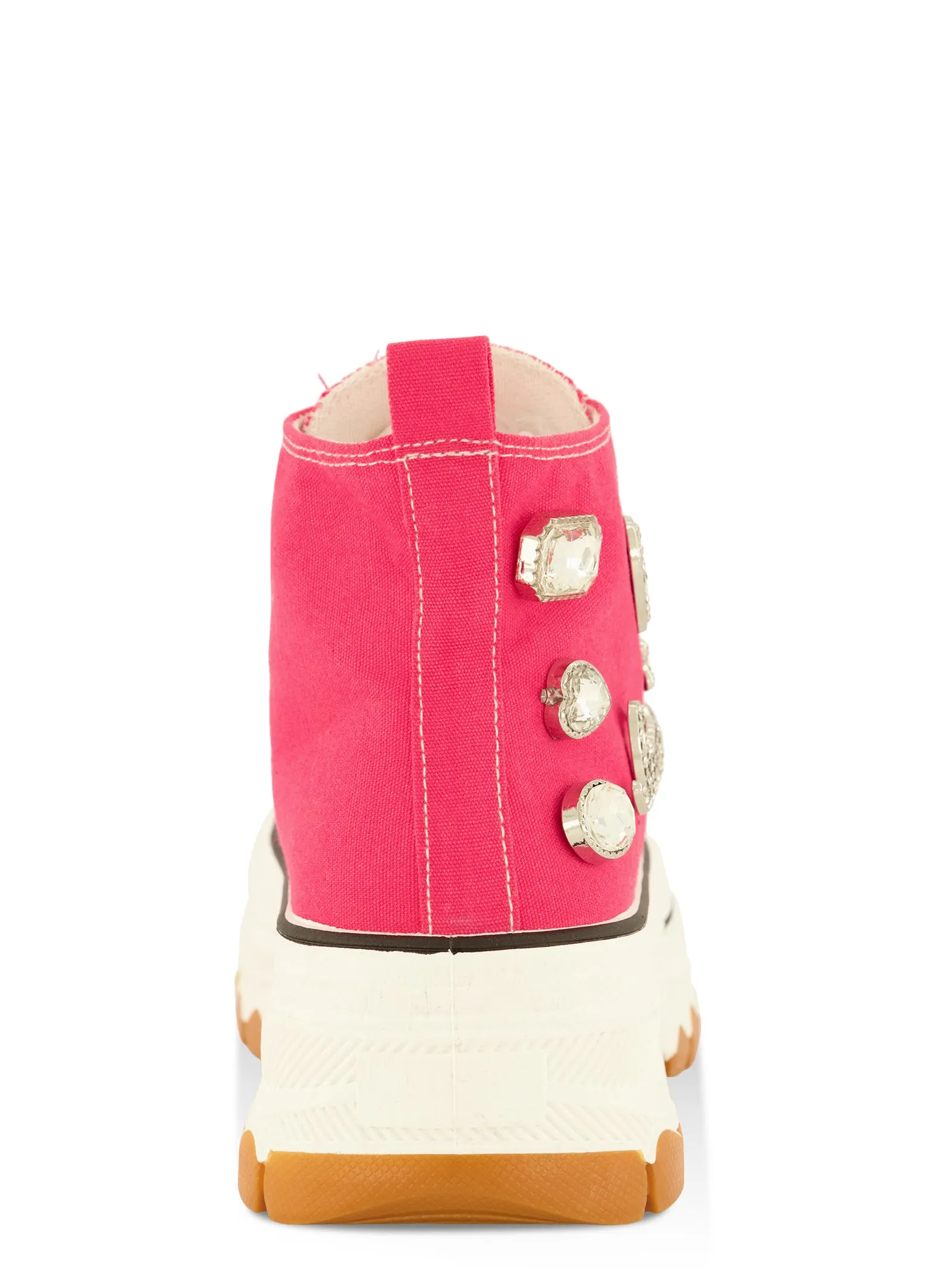 Love Rhinestone Charm Platform High Top Sneakers sold by Rainbow product image thumbnail 3