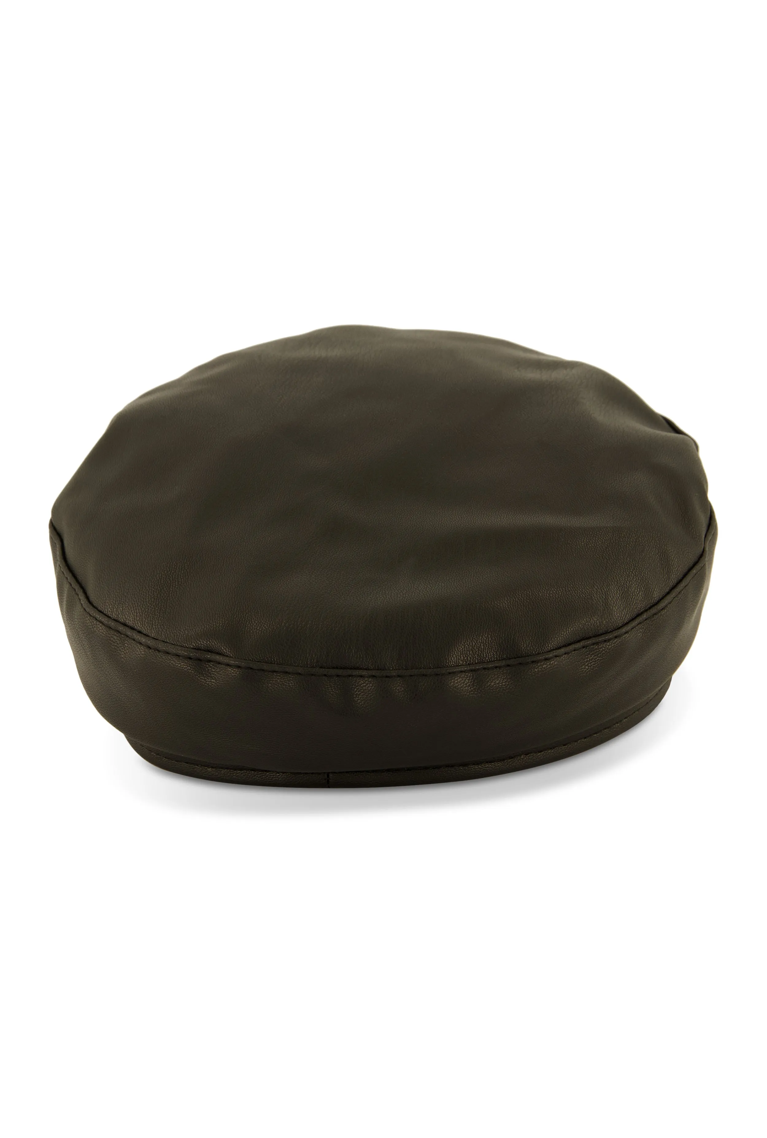 Faux Leather Chain Detail Cabbie Hat sold by Rainbow product image thumbnail 5