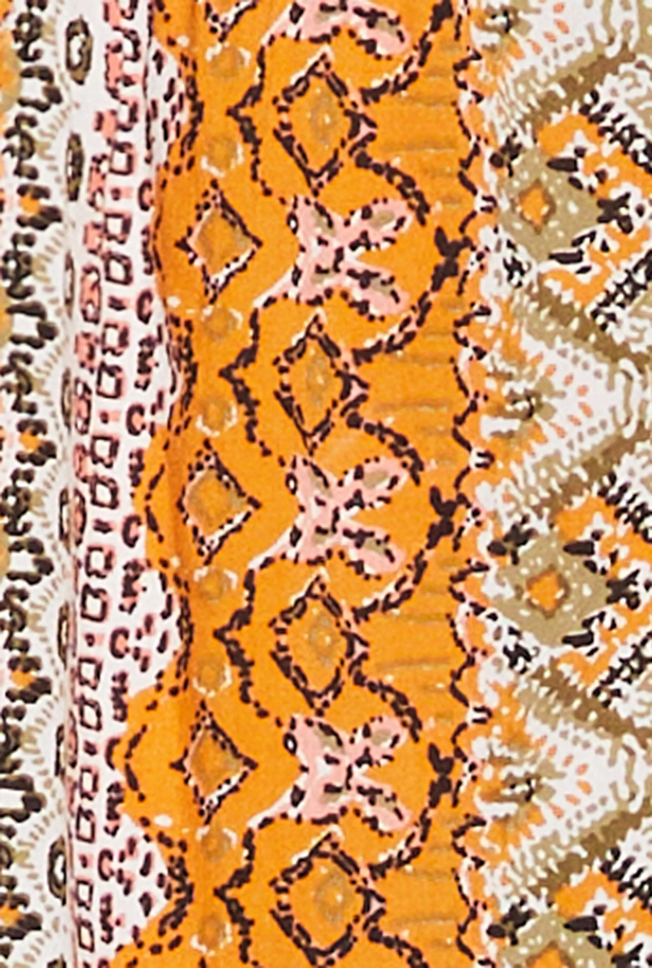 Plus Size Border Print Boho Top sold by Rainbow product image thumbnail 4