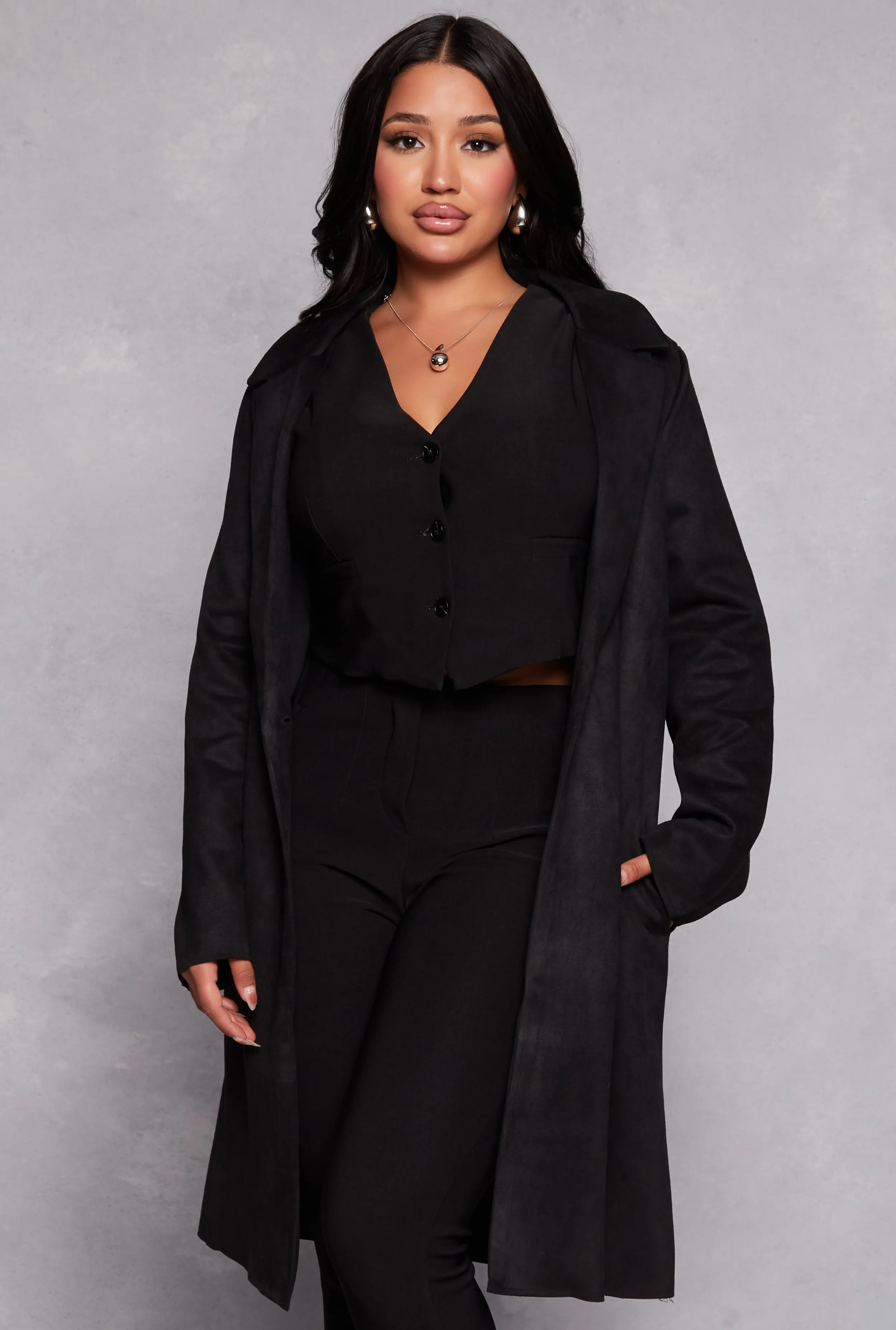 Ambiance Faux Suede Coat sold by Rainbow