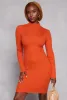 Mock Neck Long Sleeve Sweater Dress sold by Rainbow