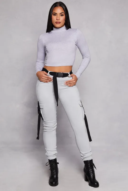 Release Buckle Belt Cargo Joggers sold by Rainbow