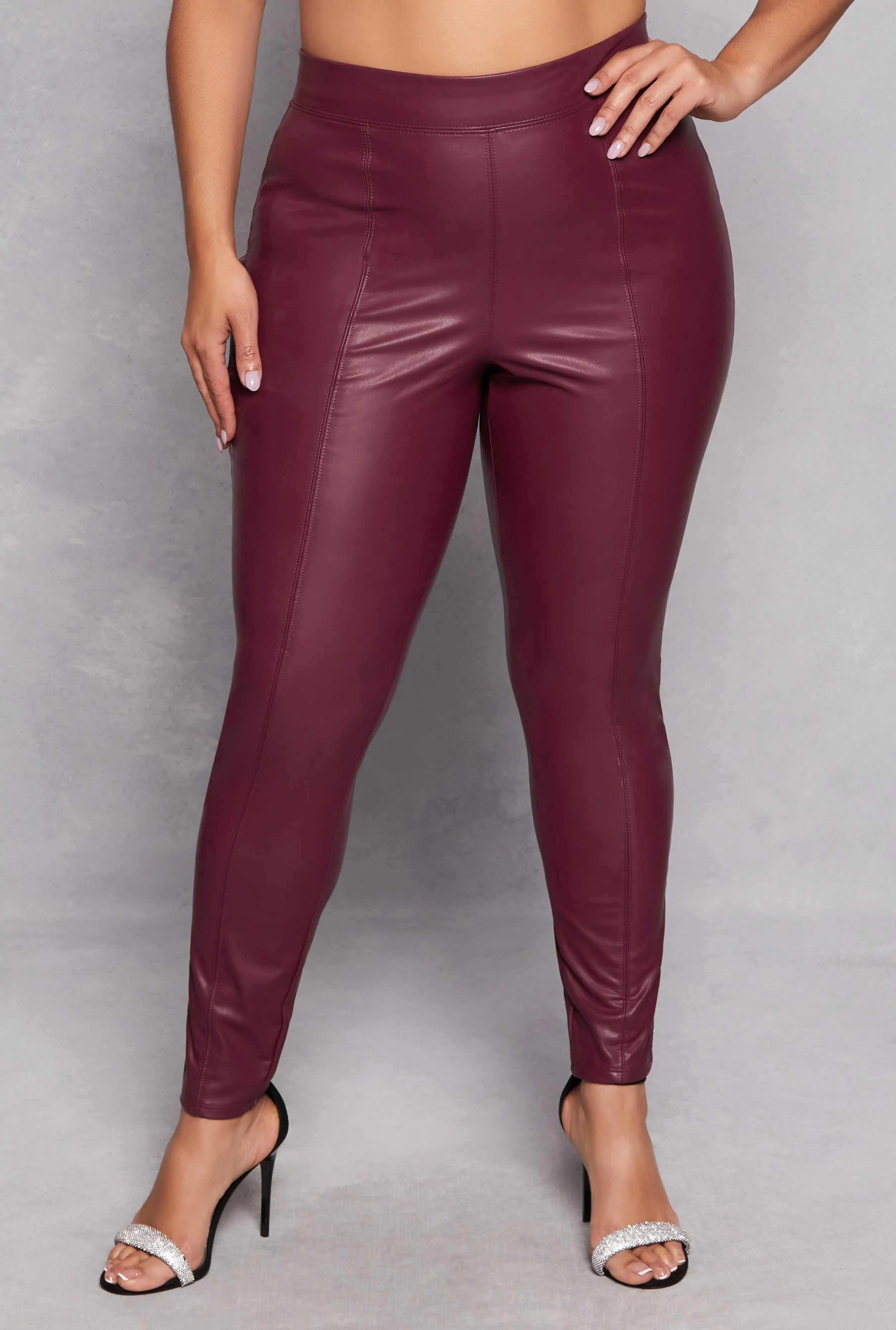 Plus Size Iris Faux Leather Leggings sold by Rainbow product image thumbnail 2