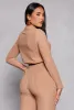 Cable Knit Long Sleeve Crop Top sold by Rainbow