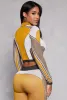 Color Block Seamless Compression Rib Active Top sold by Rainbow