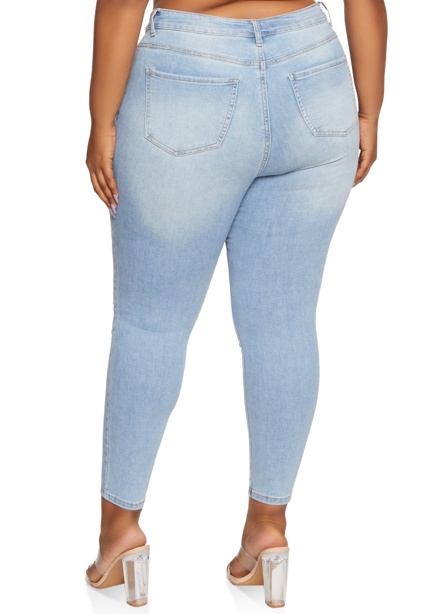 Plus Size WAX Basic High Waist Skinny Jeans sold by Rainbow product image thumbnail 2