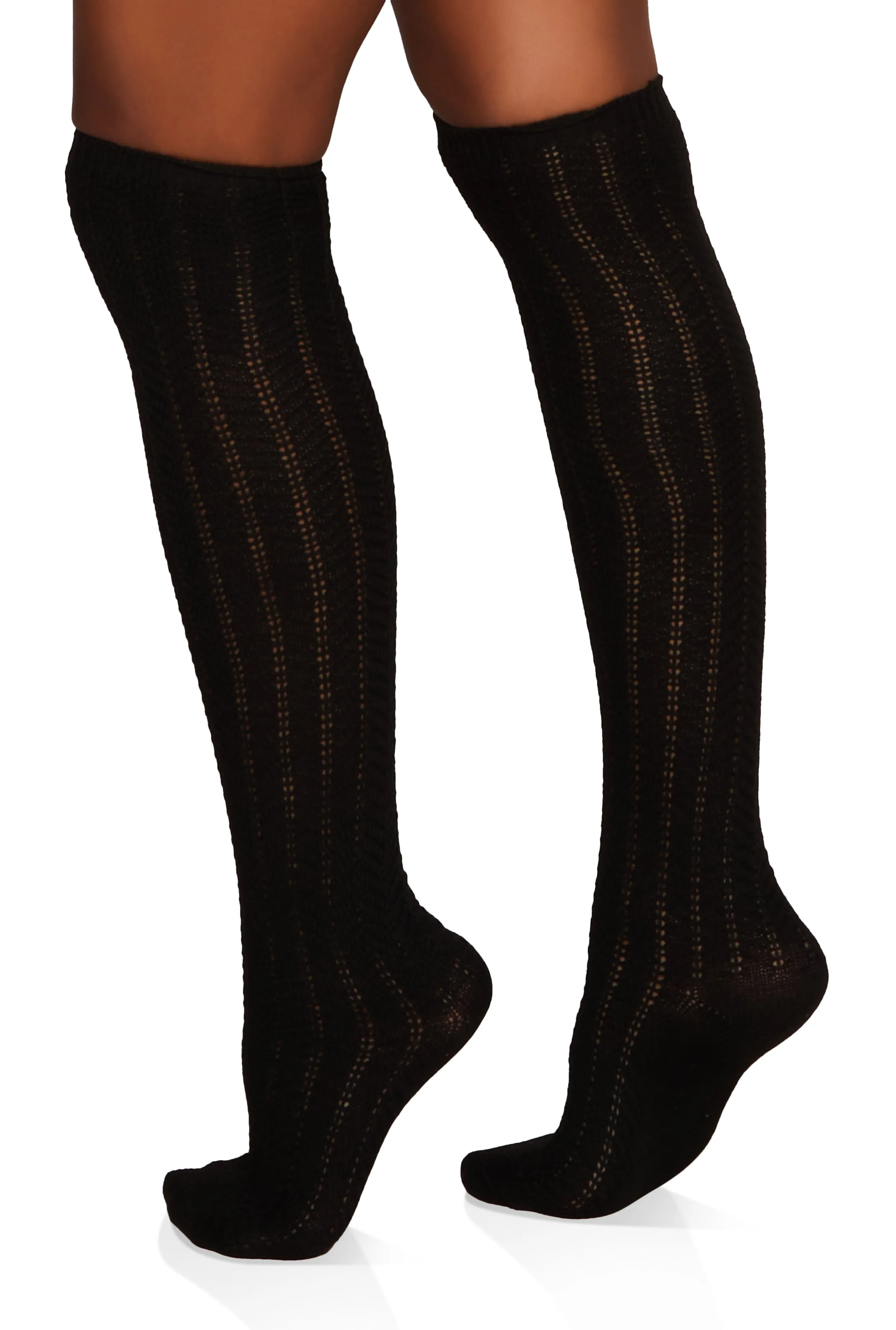 Pointelle Knit Knee High Socks Size 9-11 sold by Rainbow product image thumbnail 2