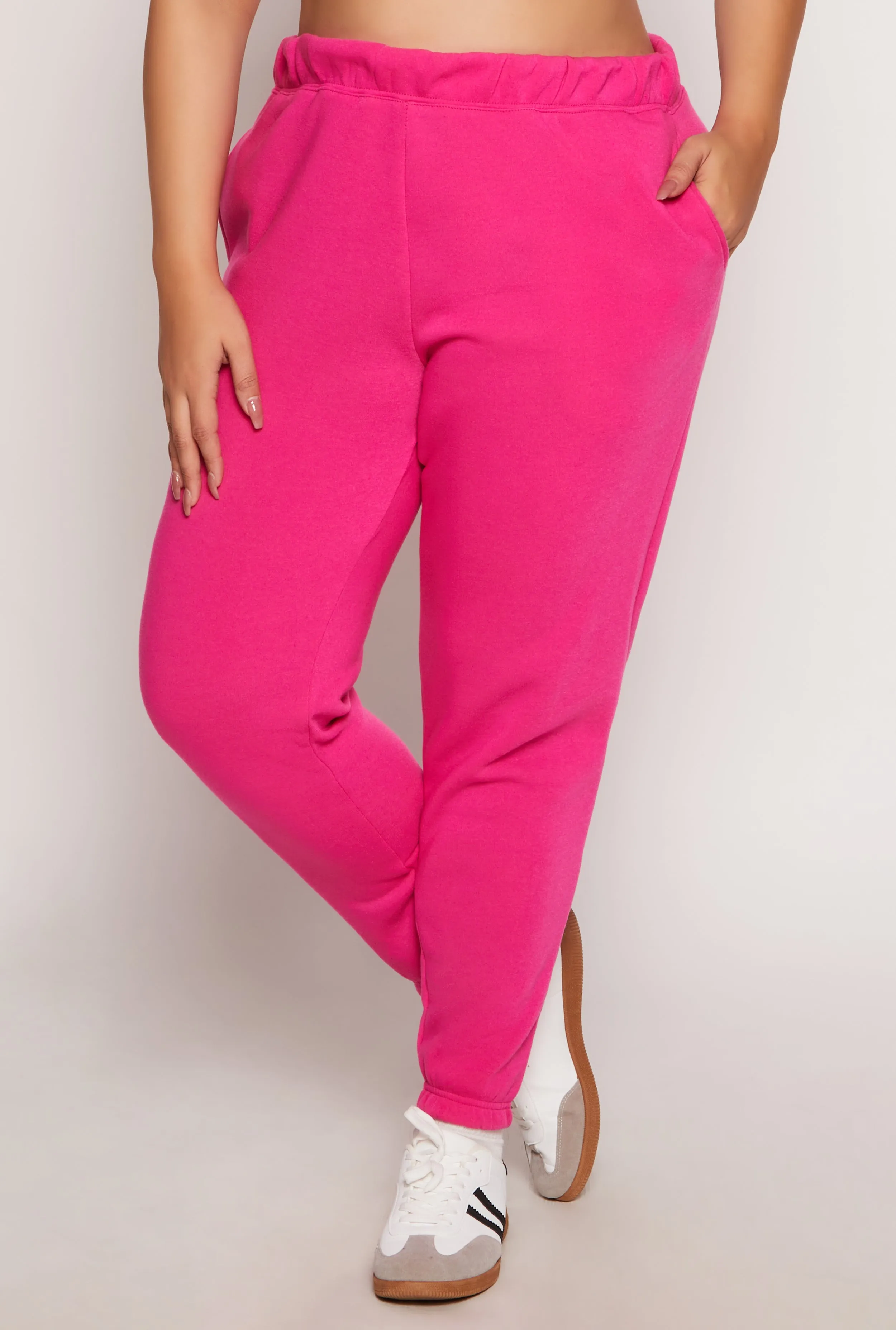 Plus Size Fleece High Waisted Sweatpants sold by Rainbow product image thumbnail 2