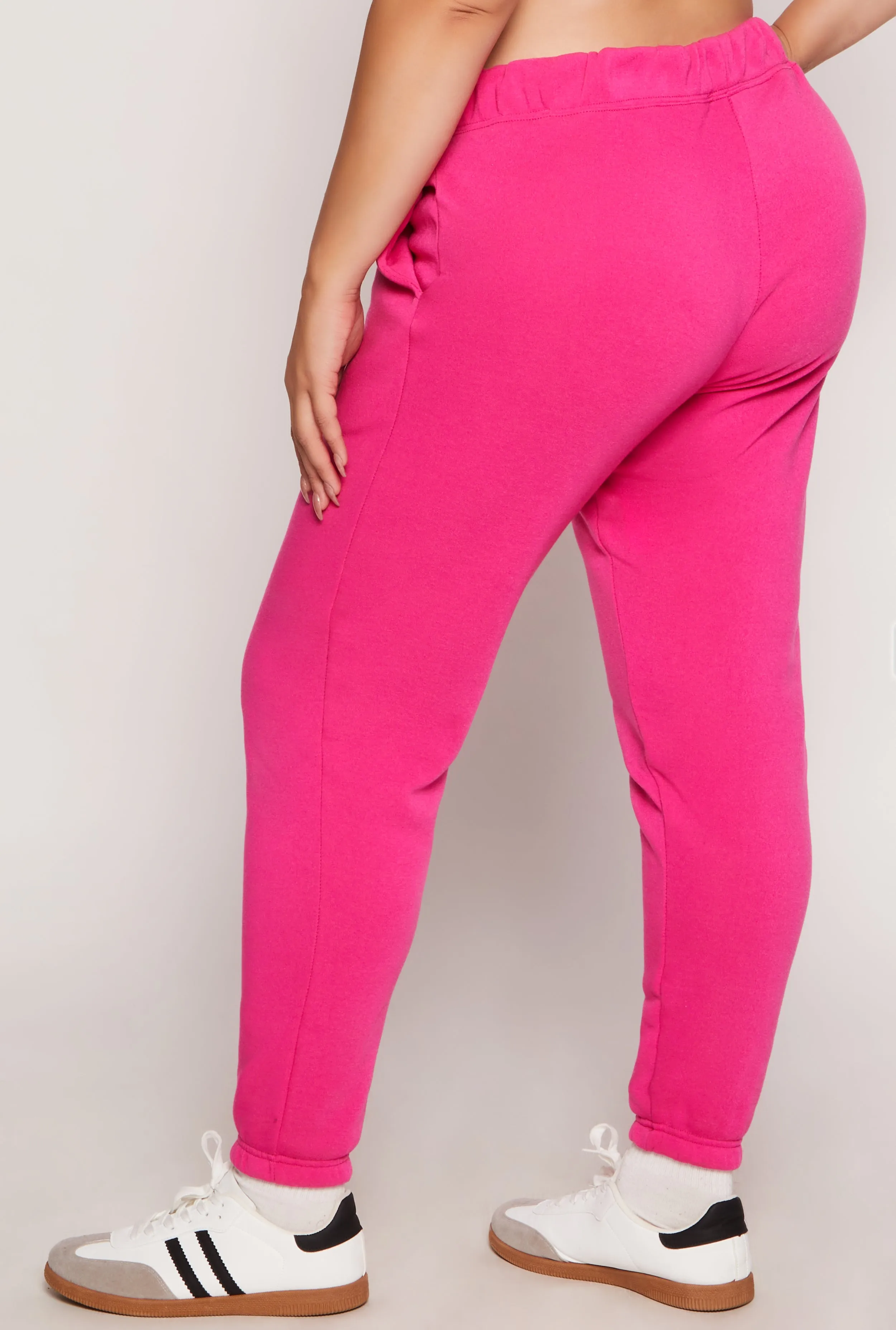 Plus Size Fleece High Waisted Sweatpants sold by Rainbow product image thumbnail 3