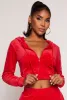 Velour Hotline Rhinestone Zip Front Hoodie sold by Rainbow