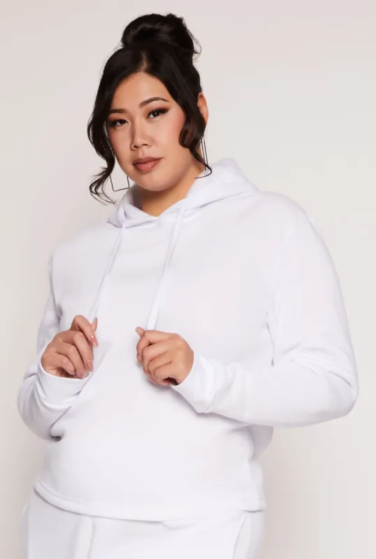 Plus Size Fleece Pullover Hoodie sold by Rainbow
